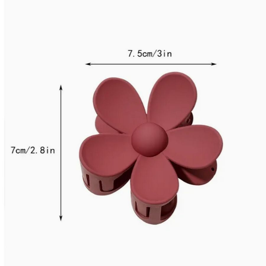 Helena Hawaiian Large Flower Hair Claw Clip Floral Accessory Blue Gift Packaged