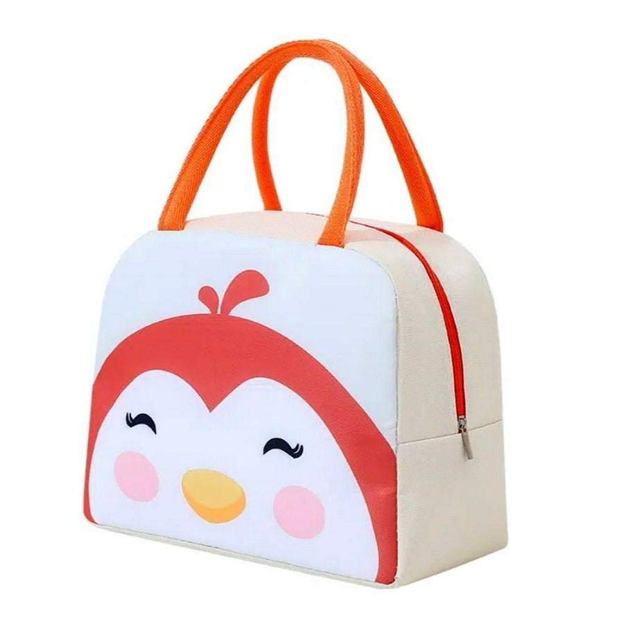 Morgan Sweet Cheeks Orange Birdie Animal Face Insulated Lunch Bag Gift Packaged