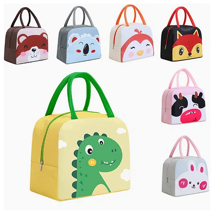 Morgan Sweet Cheeks Orange Birdie Animal Face Insulated Lunch Bag Gift Packaged