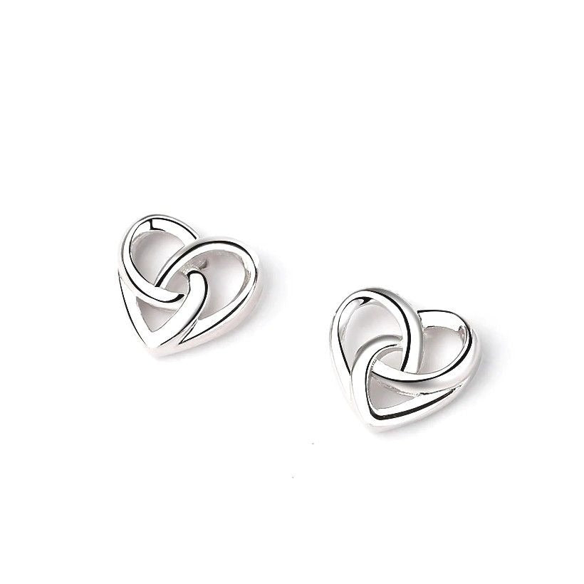 Madilyn Minimalist Style Heart Sterling Silver Earrings Gift Packaged