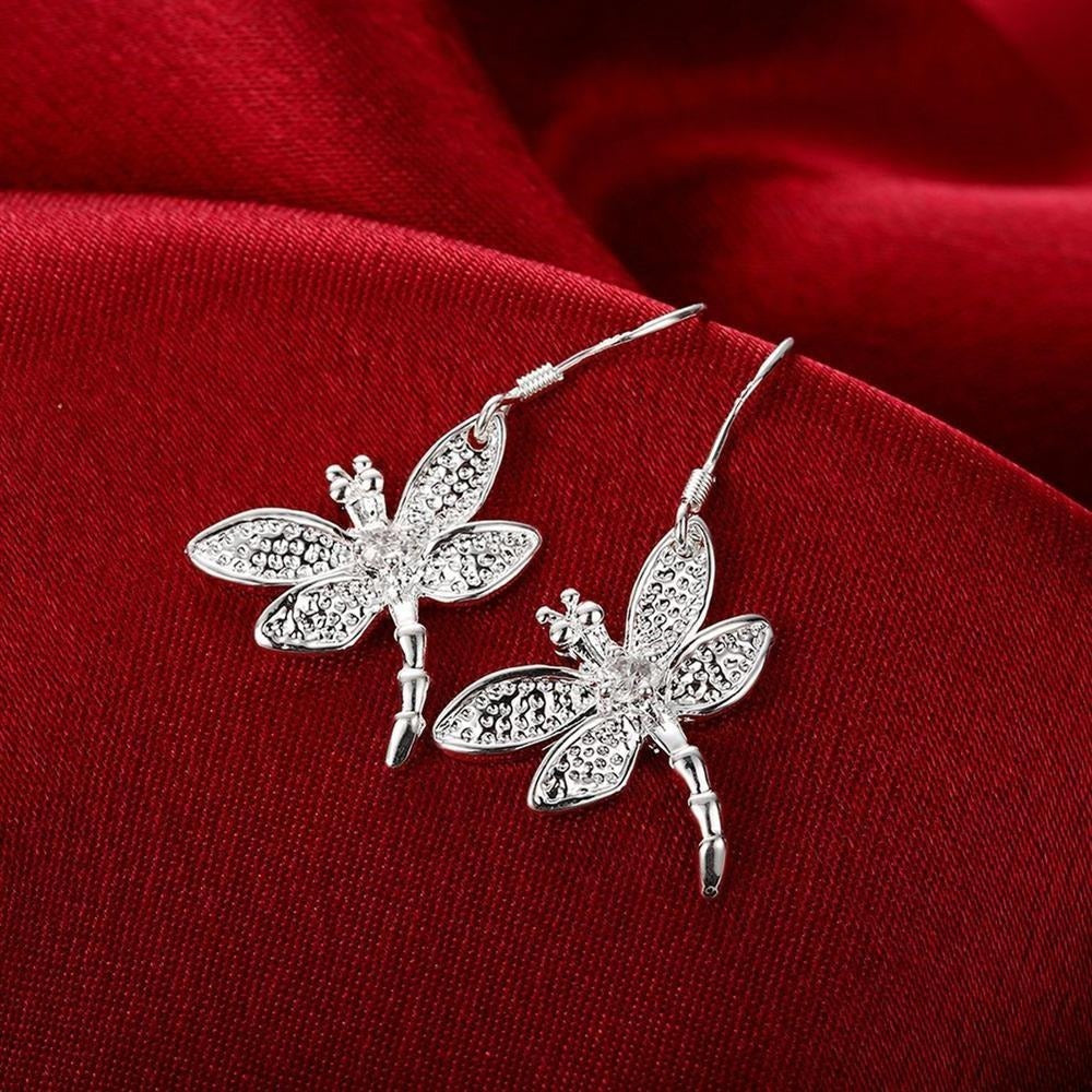 Selina Serenity Dragonfly Dangle Earrings Sterling Silver Gift Packaged
