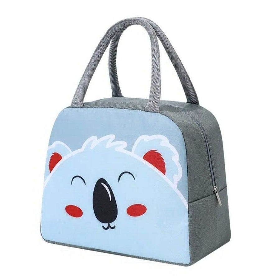 Morgan Sweet Koala Bear Blue Animal Face Small Insulated Lunch Bag