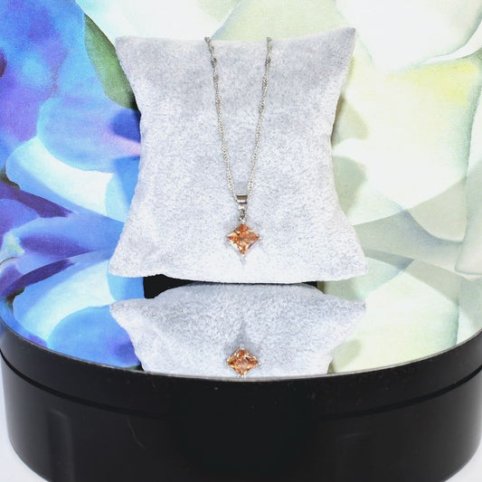 Mia Sincerity Ceylon Topaz 925 Sterling Silver Necklace Gift Boxed