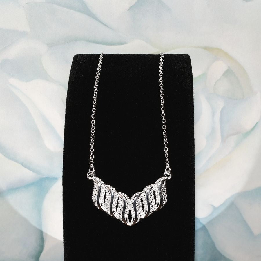 Valery Tianna Sterling Silver Imperial Necklace Earrings Gift Set