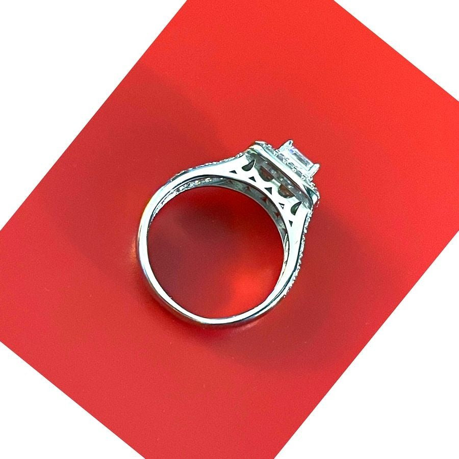 Julieta Princess 925 Sterling Silver Cubic Zirconia Ring Size 8 Gift Boxed