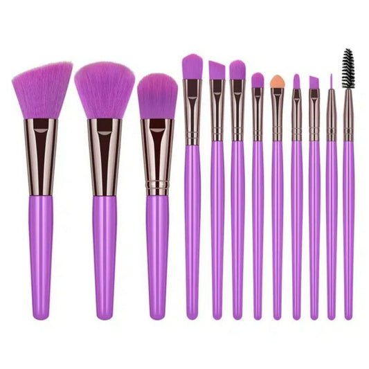 Ellie Anna 12 Piece Makeup Brush Set Smooth Scene Purple Gift Packaged