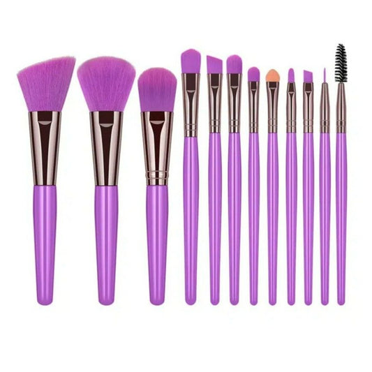 Ellie Anna 12 Piece Makeup Brush Set Smooth Scene Purple Gift Packaged