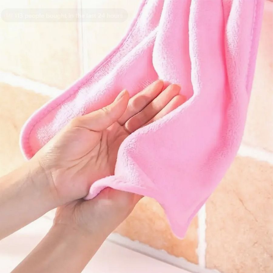 Anna Apple Decorative Fingertip Towel with Hanging Loop Sky Blue Gift Packaged