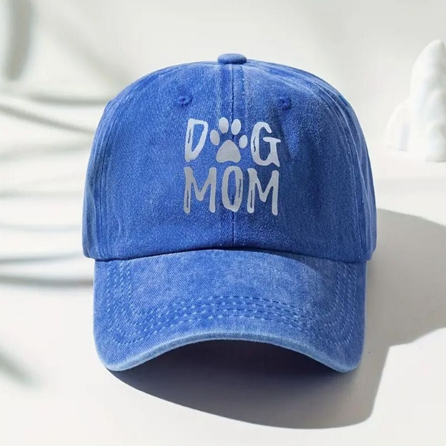 Danniella Womens Dog Mom Cap Hat Blue Gift Packaged