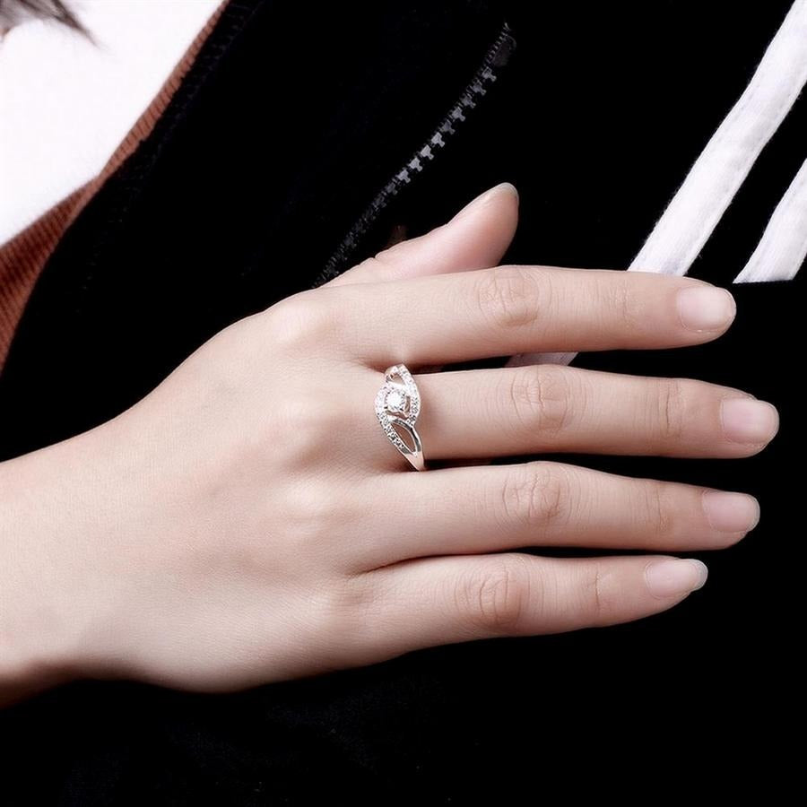 Carlelle 925 Sterling Silver Lab Created Cubic Zirconia Ring